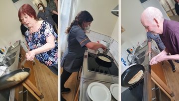 Pancake Day from Rosebridge care home